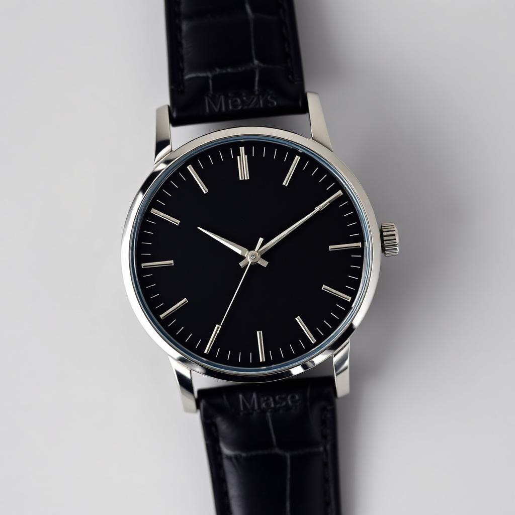 Classic Noir Cuir — Cuir véritable noir
