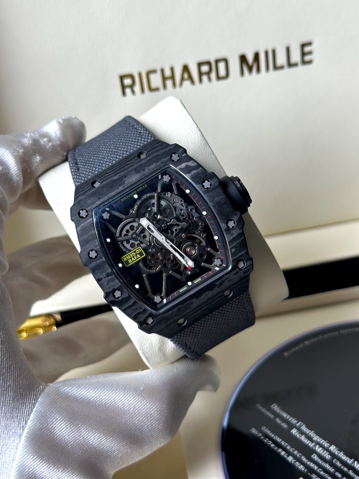 Skeleton RM Carbon — Caoutchouc noir
